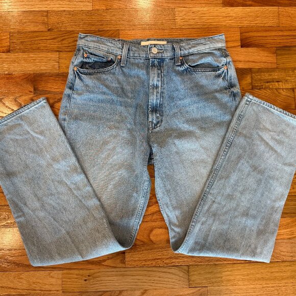High Waisted Study Skimp Straight Leg Jeans | MOTHER | Sz 29 - Picture 2 of 6